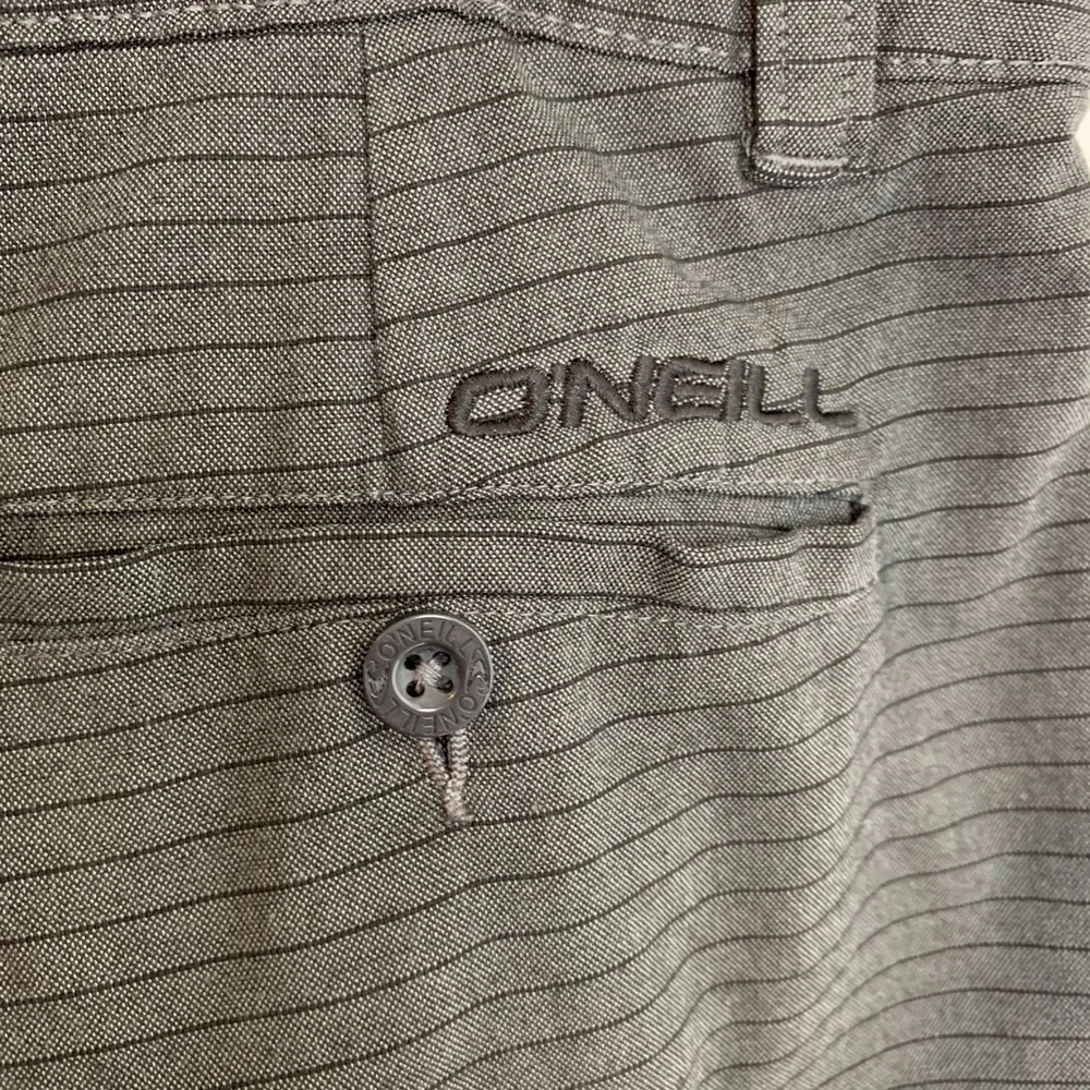 O'Neill Gray Striped Hybrid Shorts